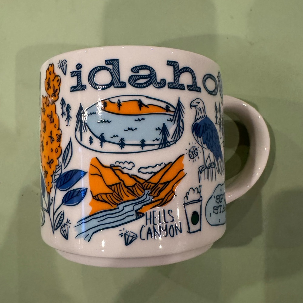 Idaho Souvenir Mug with Scenic Design/ Starbucks you are here